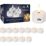 Bougies led box 16 pices rechargeable - - ambiance