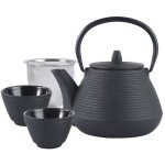 Thire en fonte 1, 0 l avec tasses en fonte kinghoff kh - 1846