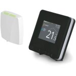 Thermador - therma home - thermostat connect noir par onde radio