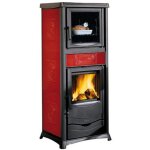 Thermo po�le � bois avec four - la nordica termorossella plus forno dsa. 16 11. 1 kw bordeaux