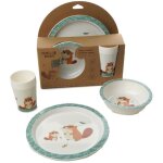 Mon premier coffret repas micro - ondes thermobaby castor - assiette, bol, gobelet