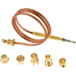 Thermocouple gaz universel 60cm m6x0. 75, thermocouples de s�curit� avec 5 adaptateurs, dispositif de ...