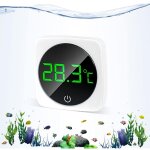 Aougo - thermomtre aquarium, cran tactile, capteur de temprature prcis pour aquarium, thermomtre ...