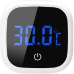 Thermom�tre aquarium num�rique, mini thermometre d'aquarium avec ecran tactile, affichage led, thermometre ...