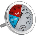 Thermom�tre pour barbecue charbon de bois fumoir, 76mm thermom�tre four � pizza en acier inoxydable, ...