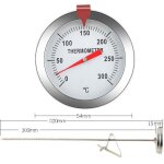 Thermom�tre de cuisson, thermom�tre � sonde de 30 cm de long, thermom�tre � sonde de cuisson en acier ...