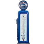 Thermom�tre en �tain vintage, d�coration murale de style r�tro, accessoire d�coratif, 48cm