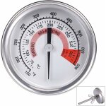 Thermomtre de four en acier inoxydable thermomtre pour barbecue grill fumoir thermomtre 75 ?  300 ...