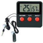 Thermom�tre - hygrom�tre num�rique lcd pour reptiles, terrariums, animaux de compagnie, incubateurs et ...