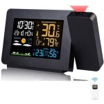 Thermomètre hygromètre sans fil avec capteur, horloge météo à projection, thermomètre intérieur / extérieur ... Thermomètre hygromètre sans fil avec capteur, horloge météo à projection, thermomètre intérieur / extérieur ...