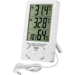 Thermom�tre int�rieur ext�rieur, thermom�tre hygrom�tre digital, lcd thermo - hygrom�tre avec horloge, ...