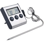 Thermom�tre num�rique led avec sonde, thermom�tre alimentaire avec fonction minuterie, thermom�tre de ...