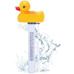 Thermom�tre de piscine flottant, thermom�tre flottant avec ficelle, thermom�tre � eau de style canard ...