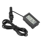 Thermom�tre de reptile, moniteur d'humidit� int�gr� pour mini hygrom�tre de temp�rature lcd avec sonde ...