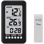 Thermom�tre sans fil station m�t�o int�rieure ext�rieure moniteur temp�rature num�rique avec t�l�commande ...