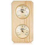 Thermom�tre de sauna en bois : mesure 2 en 1 de la temp�rature et de l'humidit� (convient � un usage ...