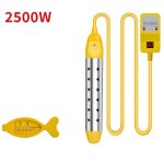 Thermoplongeur 2500 w (3, 7 x 25 cm), mini chaudire de voyage portable, lment chauffant multifonctionnel ...