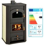 Thermopole  bois avec four prity fg w20 ? 23, 8 kw, noir graphite, classe a, chaudire 37 l intgre ...
