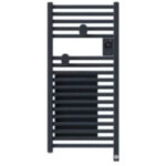 Thermor - radiateur s�che - serviettes connect� riva 5 etroit avec soufflerie 1300w ardoise 471653