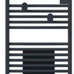 Thermor - radiateur s�che - serviettes connect� riva 5 avec soufflerie 1500w gris ardoise 471636