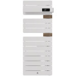 Thermor - s�che - serviettes connect� allure 4 �troit 1500w blanc brillant / ch�ne mat � droite - 483375 ...