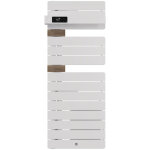 Thermor - s�che - serviettes connect� allure 4 �troit 1500w blanc brillant / ch�ne mat � gauche - 483374 ...