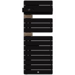 Thermor - s�che - serviettes connect� allure 4 �troit 500w mat � gauche carbone / ch�ne - 483372