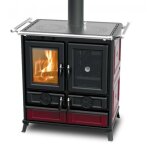 Thermorossi - cuisinière à bois en céramique violetta evo 8. 2 kw bordeaux - avec 2 barres latérales Thermorossi - cuisinière à bois en céramique violetta evo 8. 2 kw bordeaux - avec 2 barres latérales