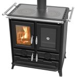 Thermorossi - cuisinière à bois en fonte klaretta evo 8. 2 kw avec 1 barre latérale Thermorossi - cuisinière à bois en fonte klaretta evo 8. 2 kw avec 1 barre latérale