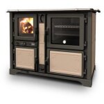 Thermorossi - thermo cuisinire  bois bosky country f30 evo 5 11. 1kw beige - sans barre latrale