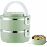 Thermos pour aliments chauds, 1400ml bo�te isotherme repas chaud en acier inoxydable avec poign�e