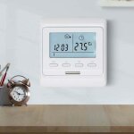 Thermostat d'ambiance programmable avec sonde 16a pour chauffage au sol electrique, numrique thermostat ...
