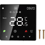 Thermostat de chaudi�re intelligent, thermostat de chauffage mural pour chaudi�re � gaz / eau, �cran ...