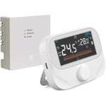 Thermostats de chaudi�re rf sans fil contr�leur de temp�rature ambiante wifi programmable t�l�commande ...