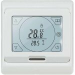 Thermostat chauffage au sol electrique programmable 16a avec sonde, numrique thermostat d'ambiance plancher ...