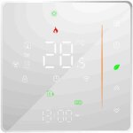 Thermostat connect� mural, thermostat wifi pour chaudi�re / chauffage au sol � eau, thermostat intelligent ...