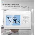 Thermostat connect� sans fil, thermostat connecte et intelligent wifi, programmable thermostat chaudiere ...