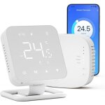 Thermostat intelligent pour chaudi�re � gaz et chauffage au sol par eau, thermostat sans fil tuya � �cran ...