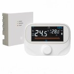Thermostat intelligent programmable, contr�le sans fil rf 433, montage mural, pour application life compatible ...