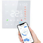 Thermostat intelligent tuya wifi 3a, programmable, �cran lcd tactile, compatible chauffage au sol et ...