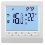 Thermostat mural intelligent avec cran lcd pour chauffage au sol - rtroclairage blanc - zvd