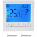 Thermostat mural intelligent avec cran lcd pour chauffage au sol - rtroclairage bleu