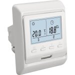 Thermostat num�rique pour plancher chauffant �lectrique 16 a wg806, �cran lcd r�tro�clair�, programmable ...