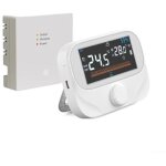 Thermostat programmable sans fil rf pour chaudi�re, r�gulateur de chauffage central, remplace les thermostats ...