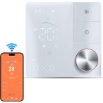 Thermostat wifi connect�, pour chauffage au sol �lectrique compatible , avec �cran led tactile, commande ...