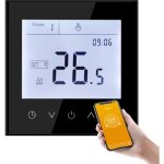 Thermostat wifi programmable � �cran tactile tuya, contr�leur de temp�rature intelligent pour chaudi�re ...