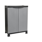 Armoire basse en rsine pour extrieur avec 1 tagre 92x68x39cm thinia home