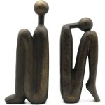 Thinker statues et sculptures, serre - livres d�coratifs, antid�rapants, bloque - livres pour �tag�res, ...