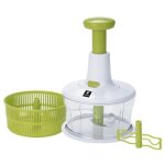 Thulos - hachoir, mixeur et gouttoir manuel 3 en 1 pour ustensiles de cuisine offre exclusive