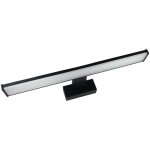 Tibelec - r�glette miroir led noir 12w, 1350 lumens, ip44, 4000k, bornier de connexion int�gr�, garantie ...